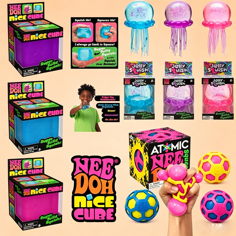 Party Games Gifts - New NeeDoh Squishy Schylling/// Atomic Stress