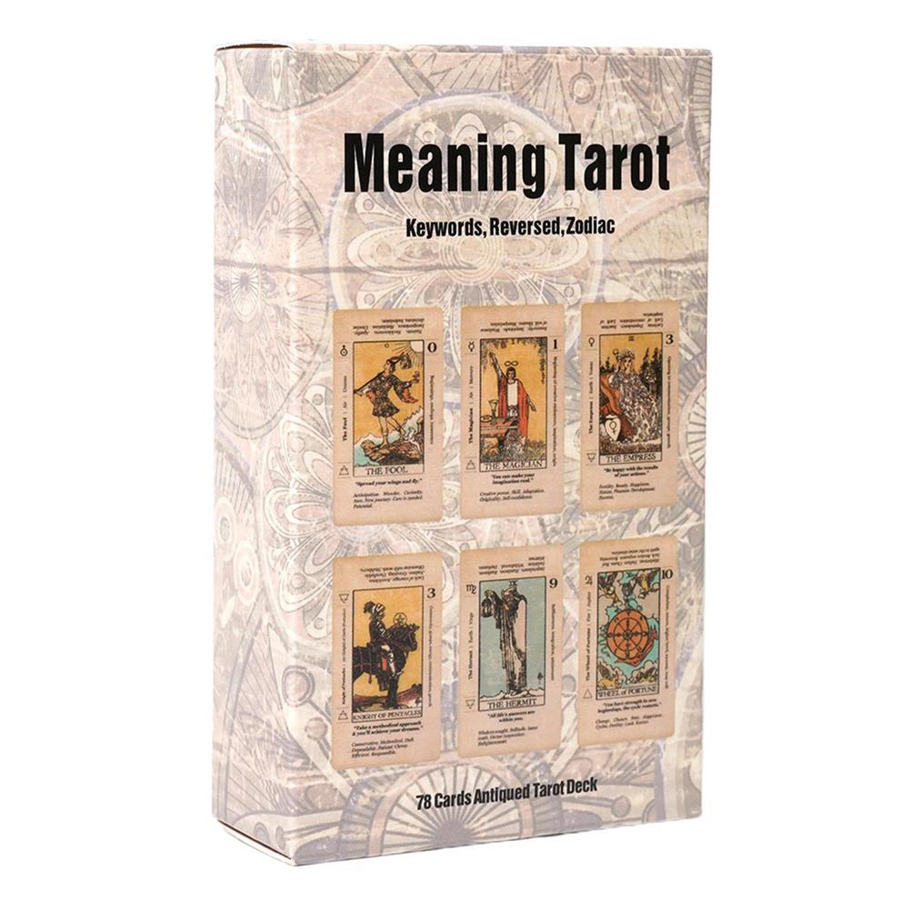 Zodiac Party Games - 78pcs Meaning Tarot Cards Family Party