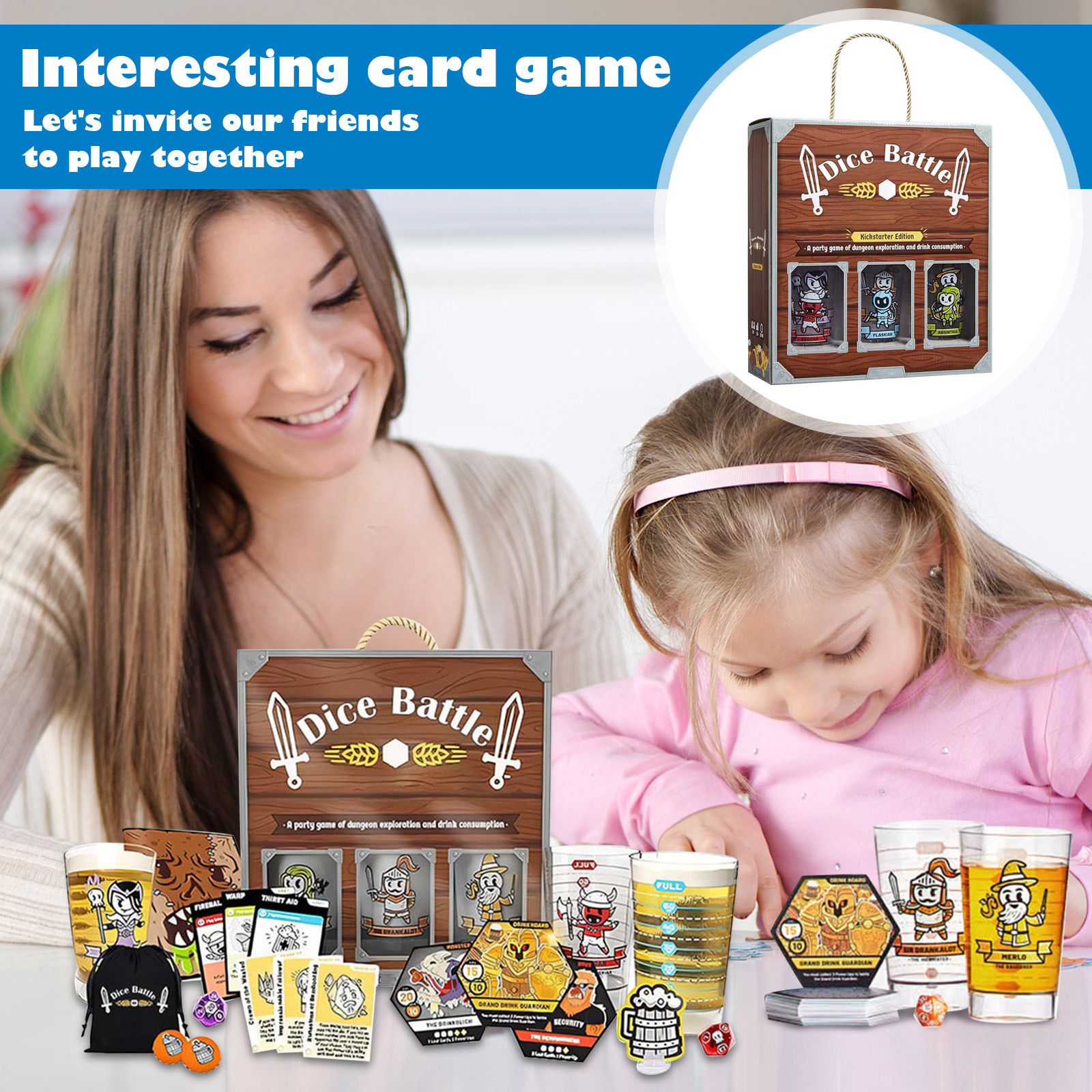 Party Games Adults Drinking - Bar Heroes Assemble Board Game Dice