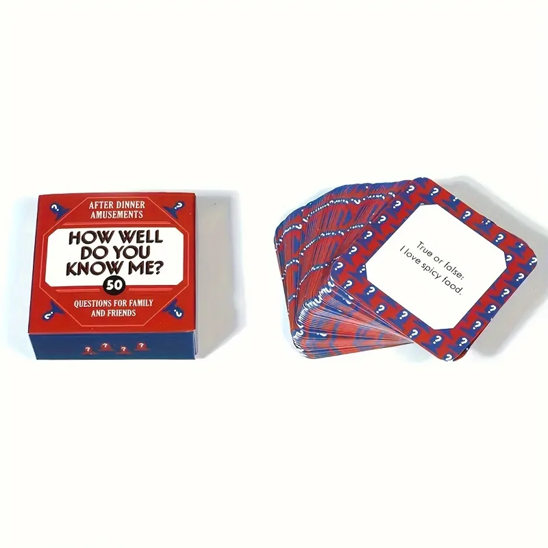 50Pcs How Well Do You Know Me  - Party Games Gifts ulasan dan harga