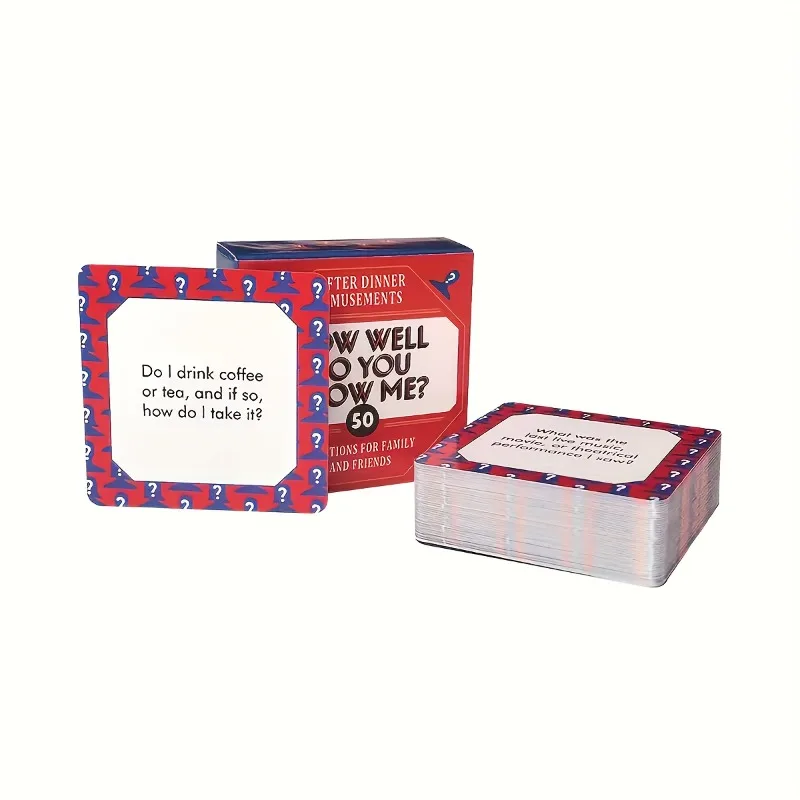 50Pcs How Well Do You Know Me  - Party Games Gifts ulasan dan harga