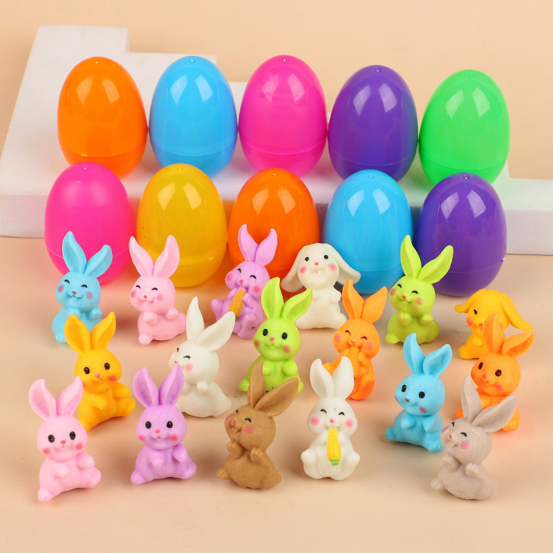 24Pcs Easter Egg With Rabbit F - Party Games Quiz ulasan dan harga