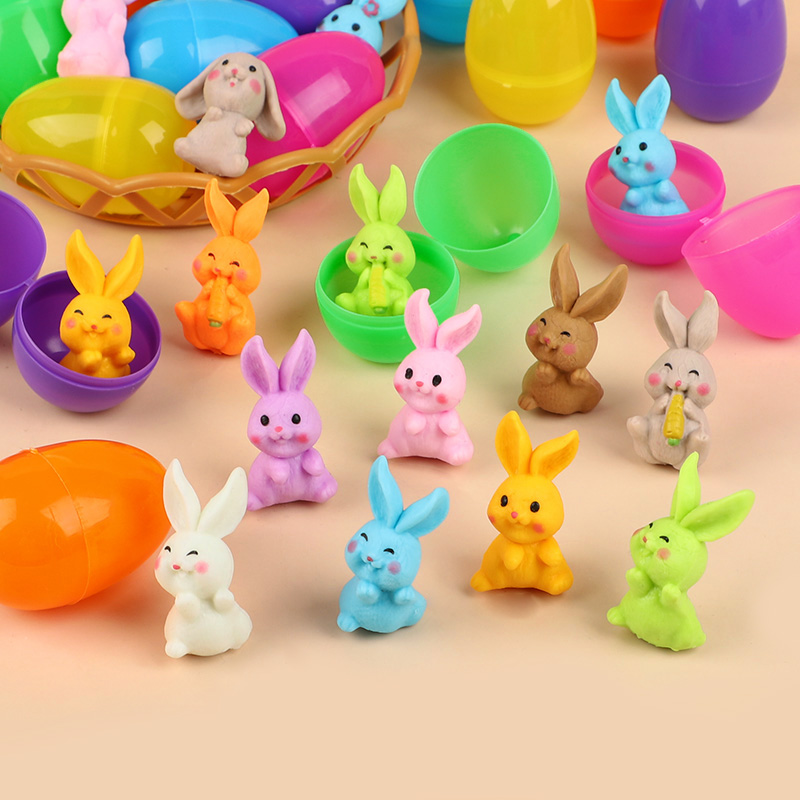 24Pcs Easter Egg With Rabbit F - Party Games Quiz ulasan dan harga