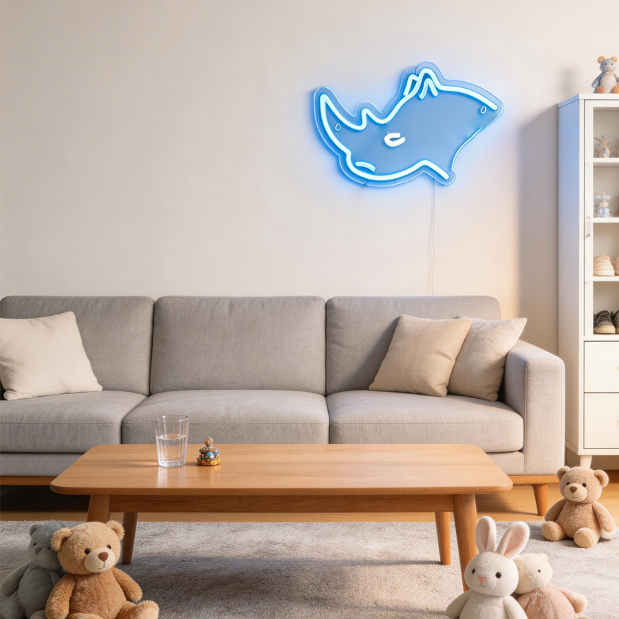 Rhino Led Neon Sign, Animal Ic - Zoo Party Games ulasan dan harga
