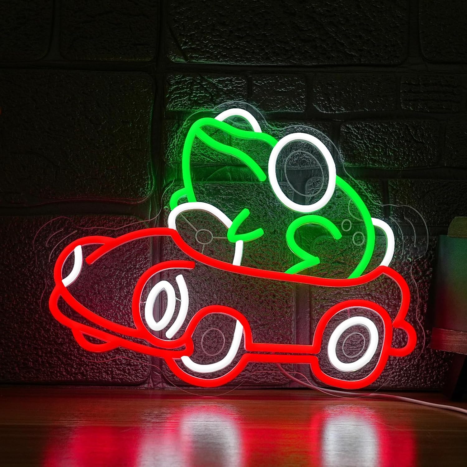 Frog Driving Car Neon Sign Art - Party Games Gifts ulasan dan harga