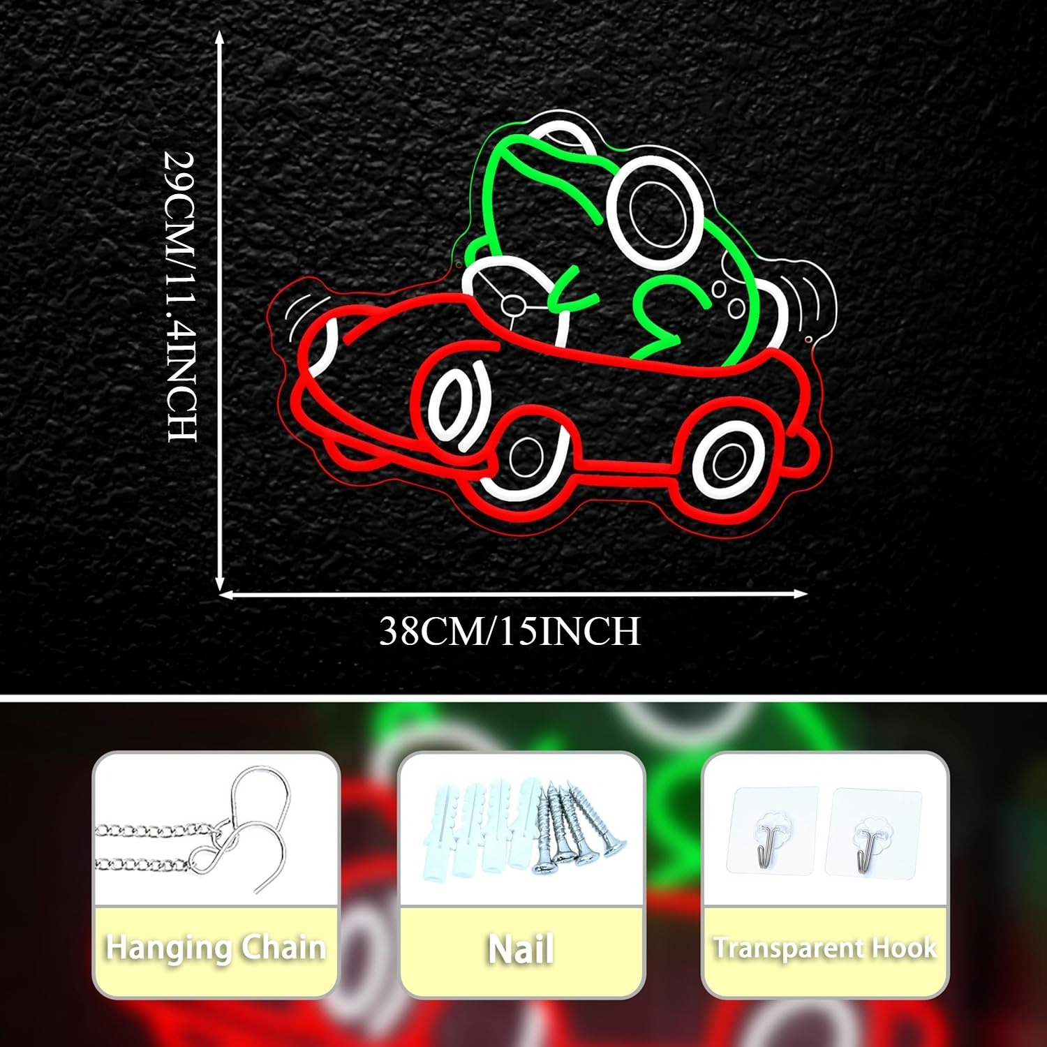 Frog Driving Car Neon Sign Art - Party Games Gifts ulasan dan harga