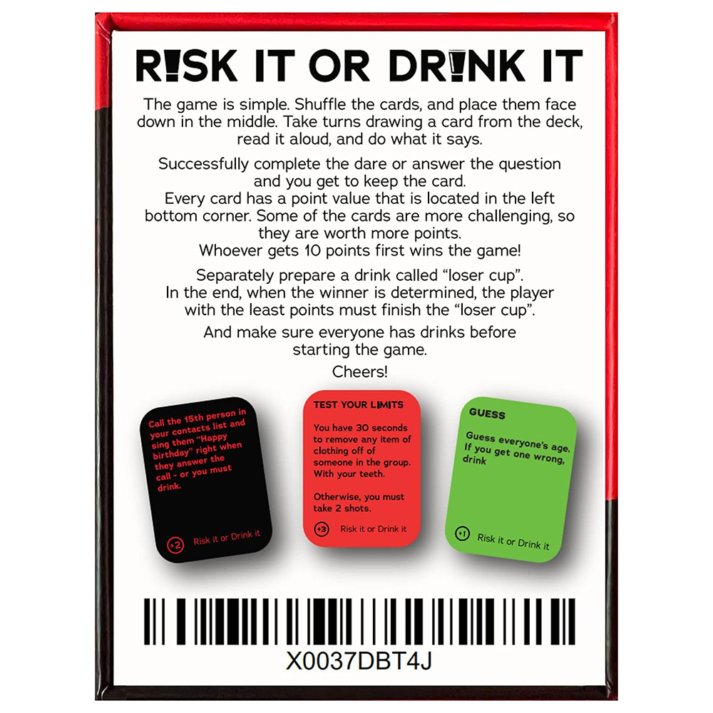 Risk It Or Drink It Fun Party  - Party Games Adults Drinking ulasan dan harga