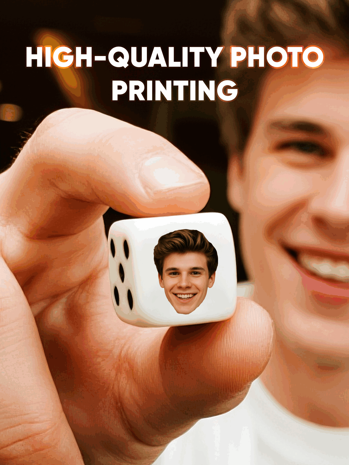 Custom Face Dice Personalized  - Party Games Graduation ulasan dan harga