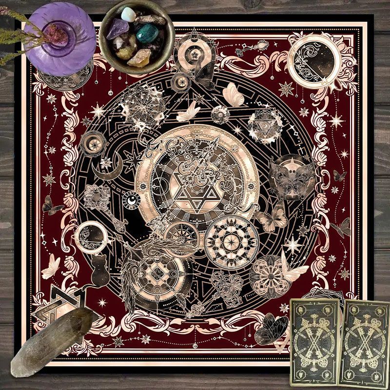 Zodiac Pattern Tarot Cloth - S - Zodiac Party Games ulasan dan harga