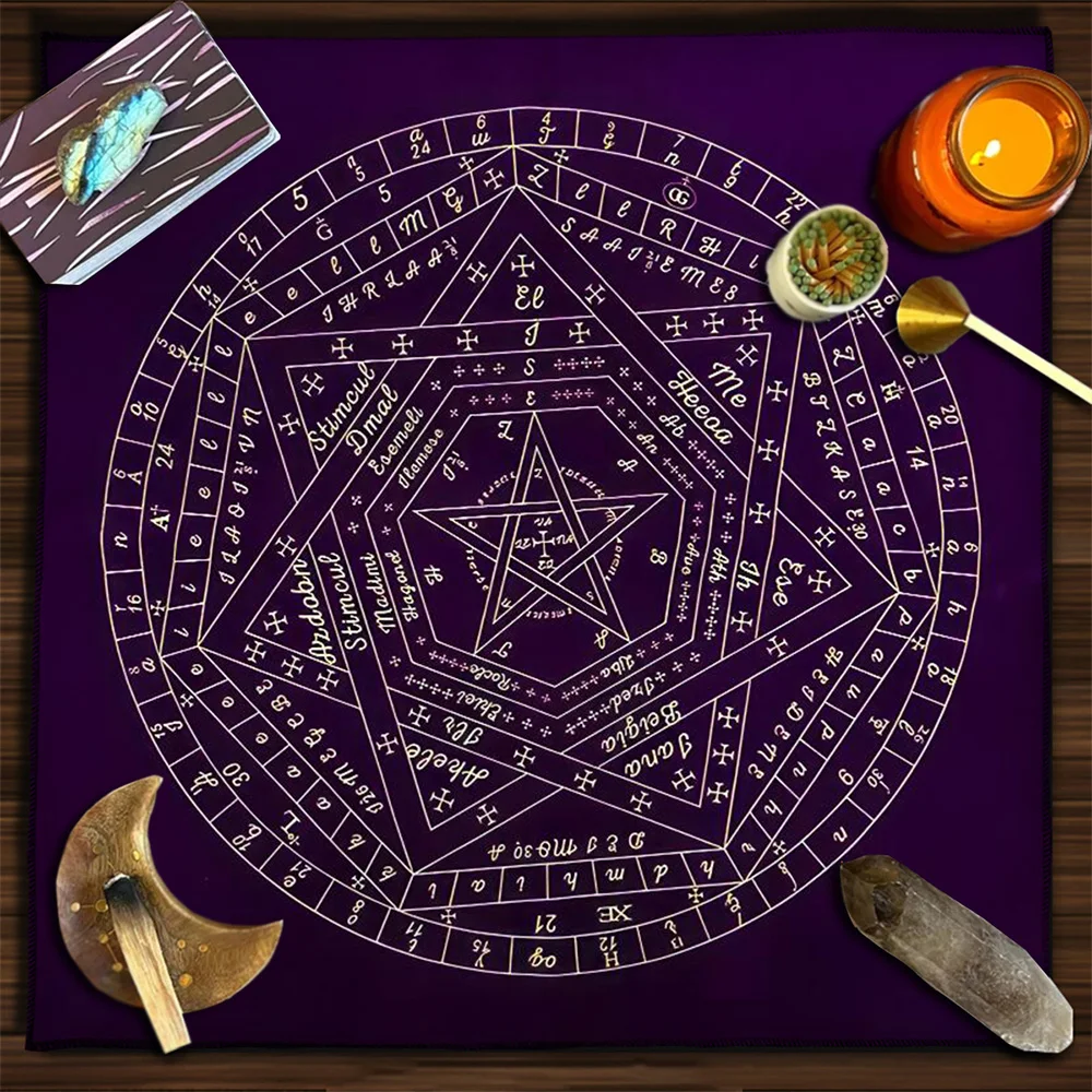 Tarot Card Tablecloth Sigillum - Zodiac Party Games ulasan dan harga