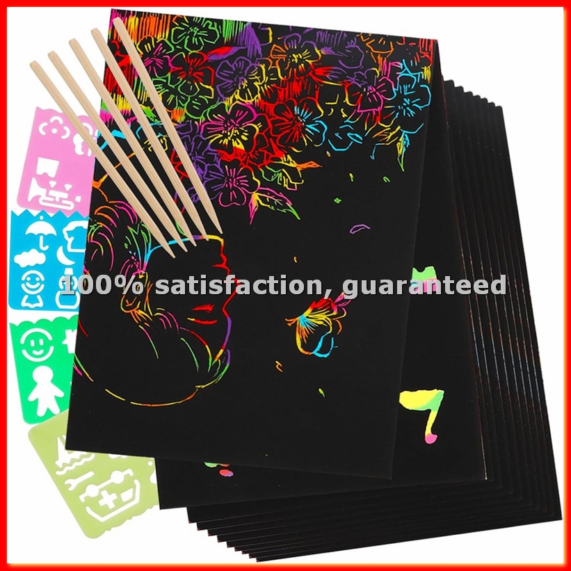 Scratch Paper Art Set, Black C - Party Games Gifts ulasan dan harga