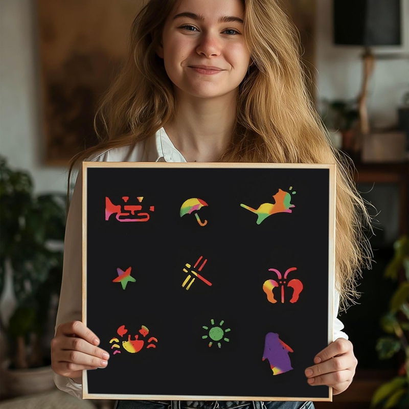Scratch Paper Art Set, Black C - Party Games Gifts ulasan dan harga