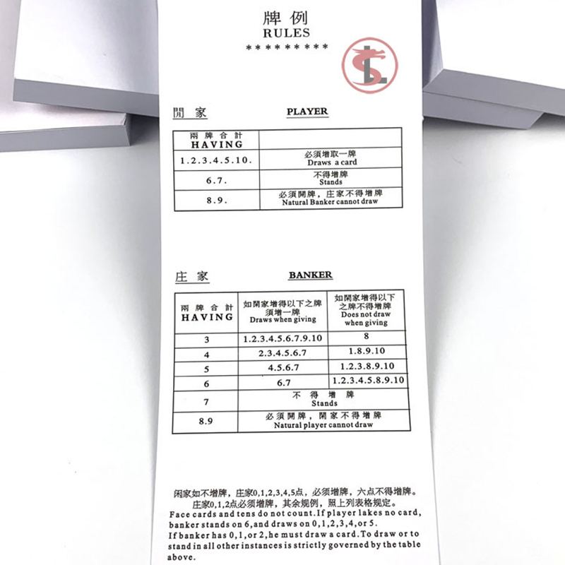100 Pages Book Baccarat Road L - Party Games List ulasan dan harga