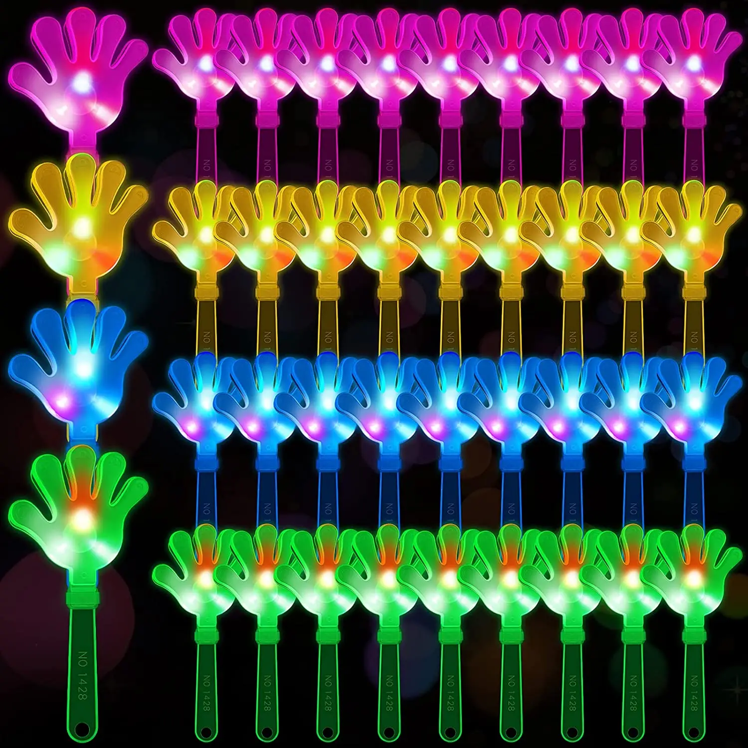 12pcs Hand Clappers Light up L - Party Games Graduation ulasan dan harga