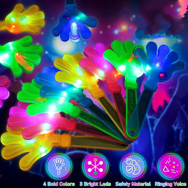 12pcs Hand Clappers Light up L - Party Games Graduation ulasan dan harga