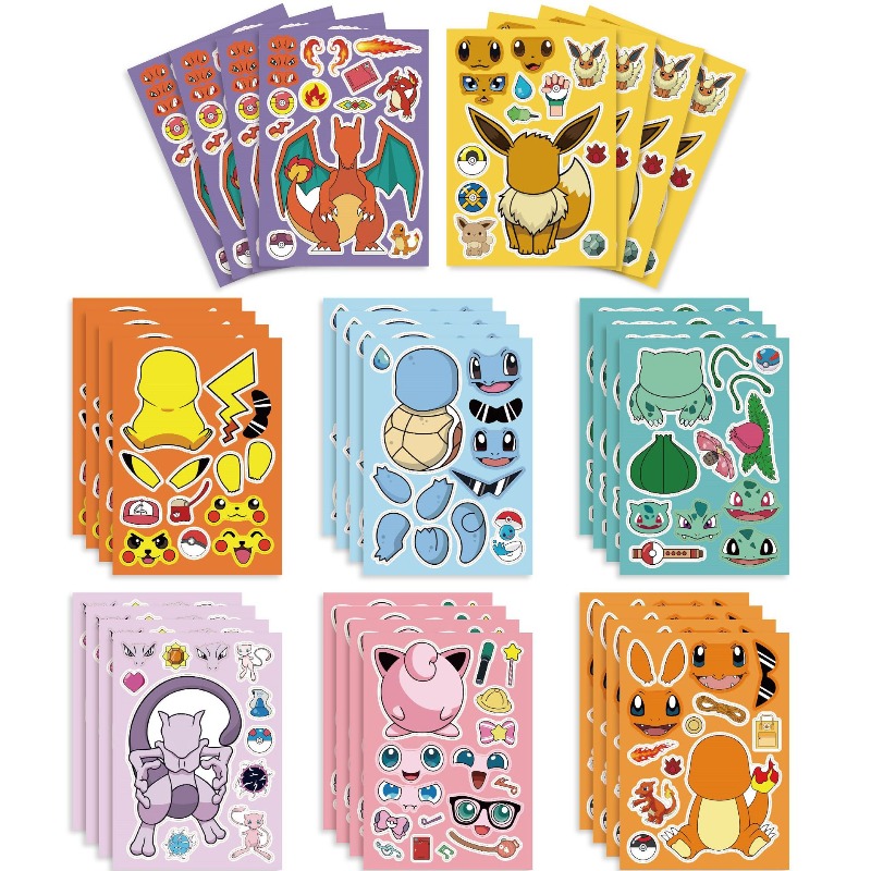 new 8/24Sheets Pokemon Puzzle  - Party Games Quiz ulasan dan harga