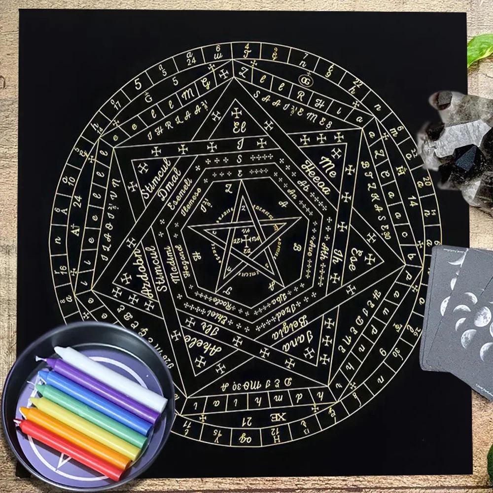 Tarot Card Tablecloth Sigillum - Zodiac Party Games ulasan dan harga