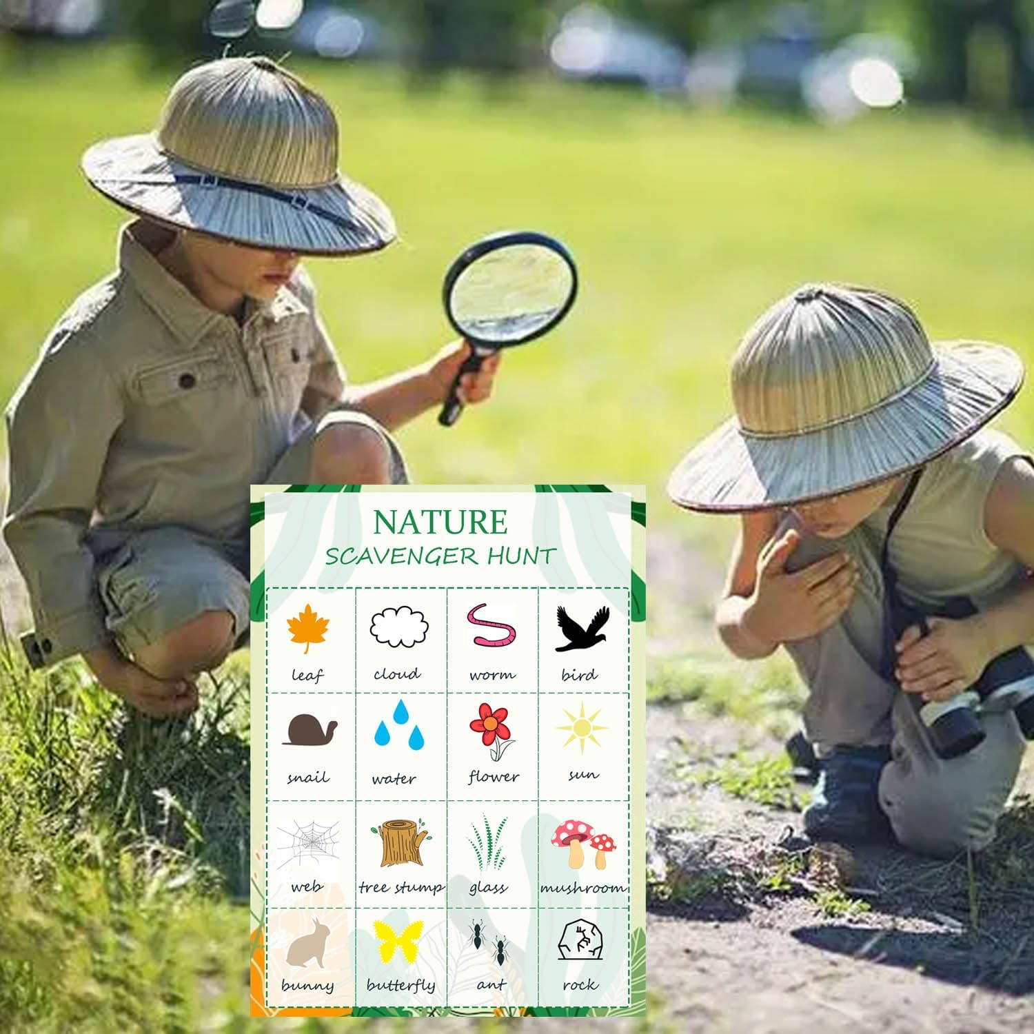 Nature Scavenger Hunt Cards Na - Scavenger Hunt Card ulasan dan harga