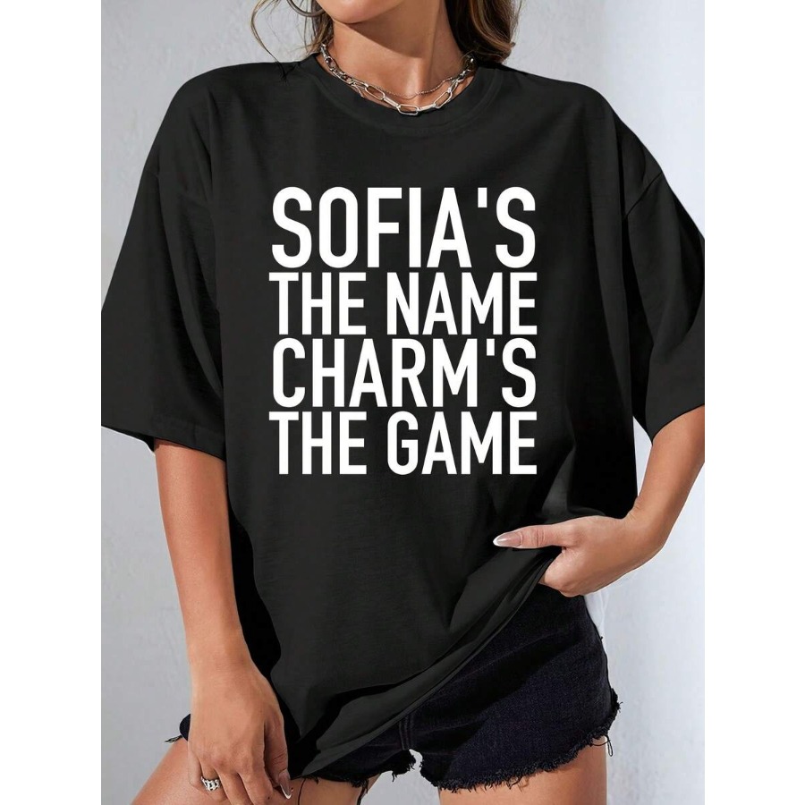 【New style】Women'S Name T-Shir - Party Games Quotes Short ulasan dan harga