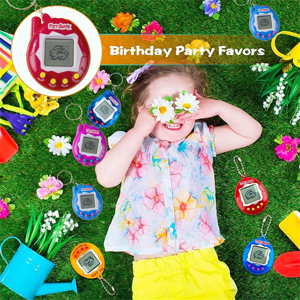 6-48PCS Virtual Pet Keychain D - Party Games Quiz ulasan dan harga