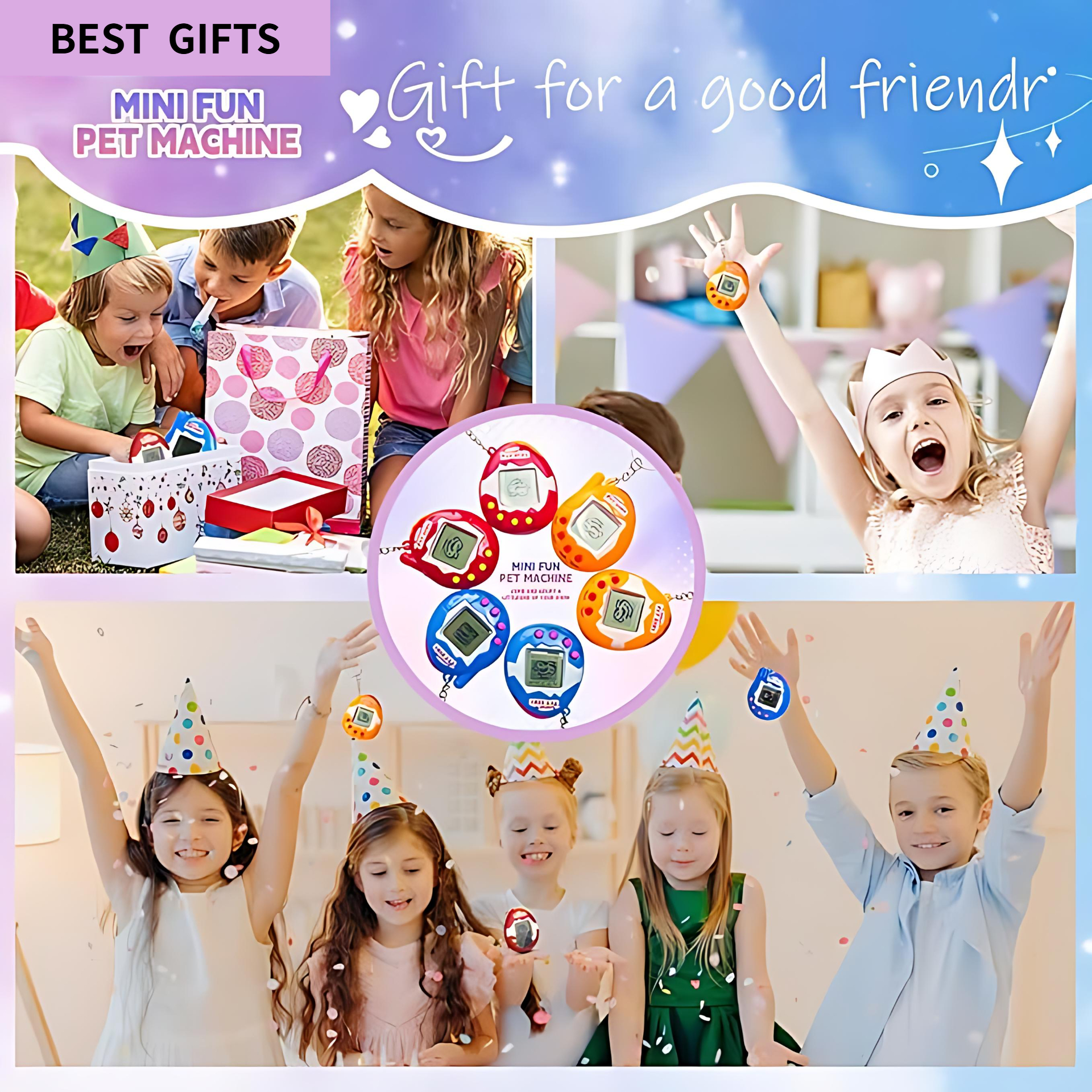 6-48PCS Virtual Pet Keychain D - Party Games Quiz ulasan dan harga