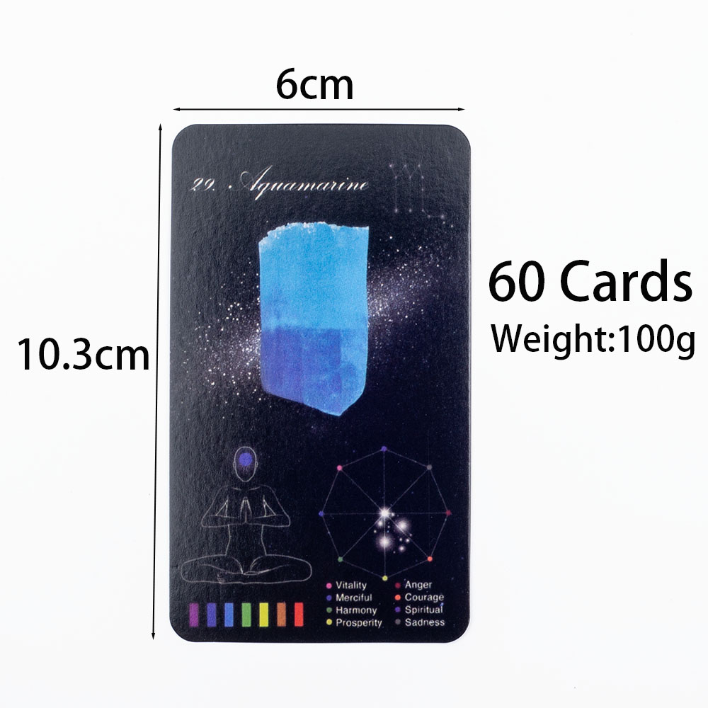 Crystals Healing Cards English - Zodiac Party Games ulasan dan harga