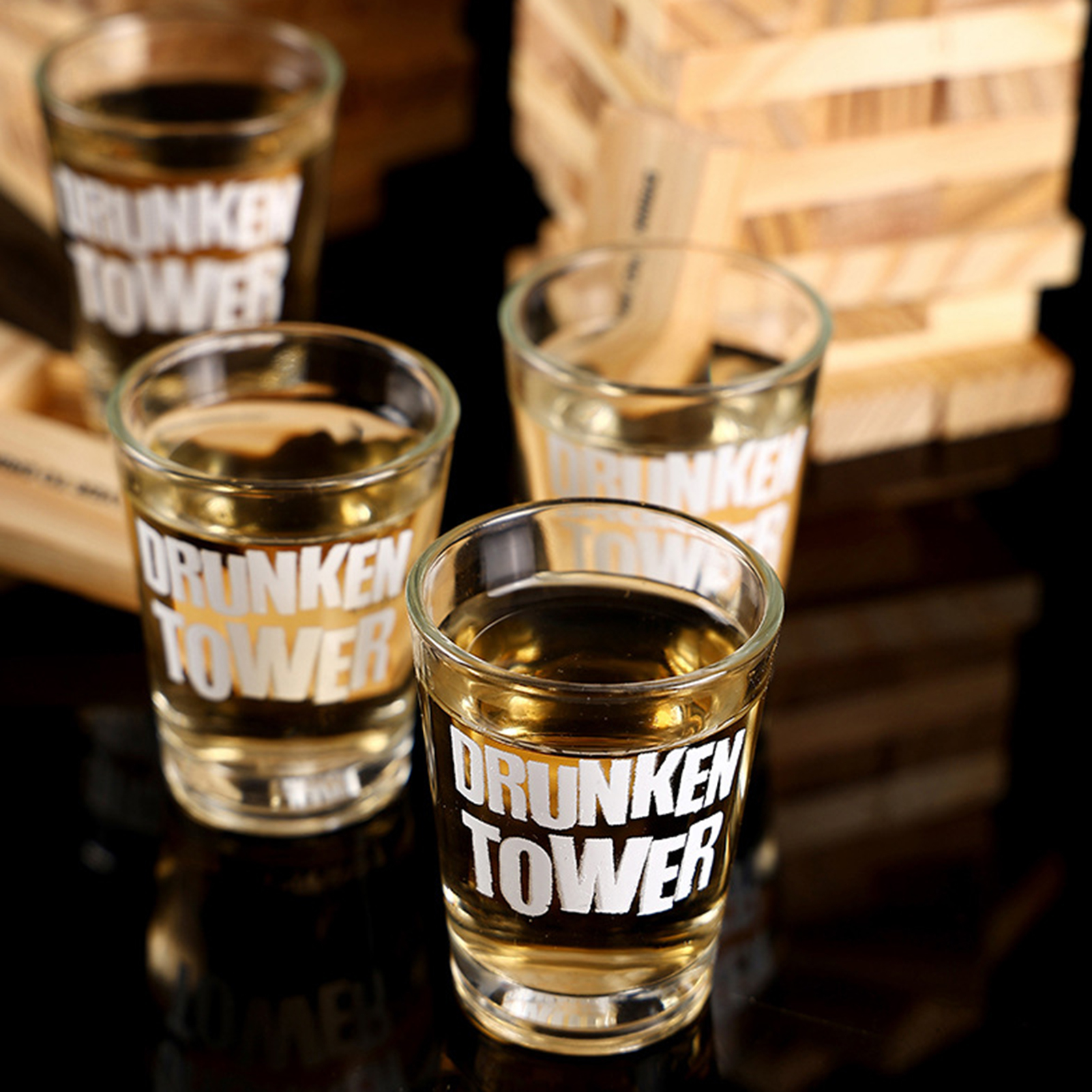 Wooden Stacking Drinking Game  - Party Games Adults Drinking ulasan dan harga