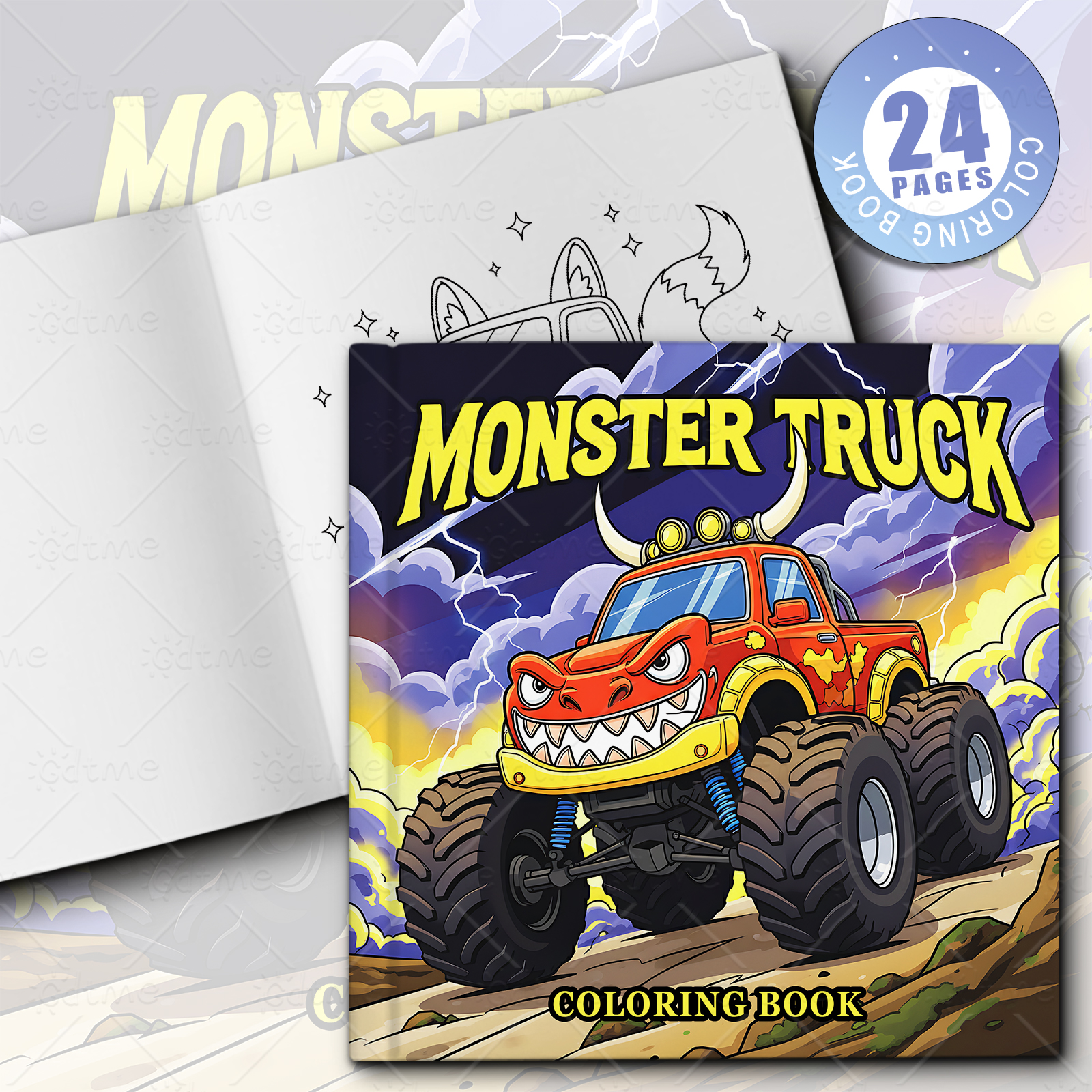 MONSTER TRUCK Coloring Book fo - Party Games Quiz ulasan dan harga