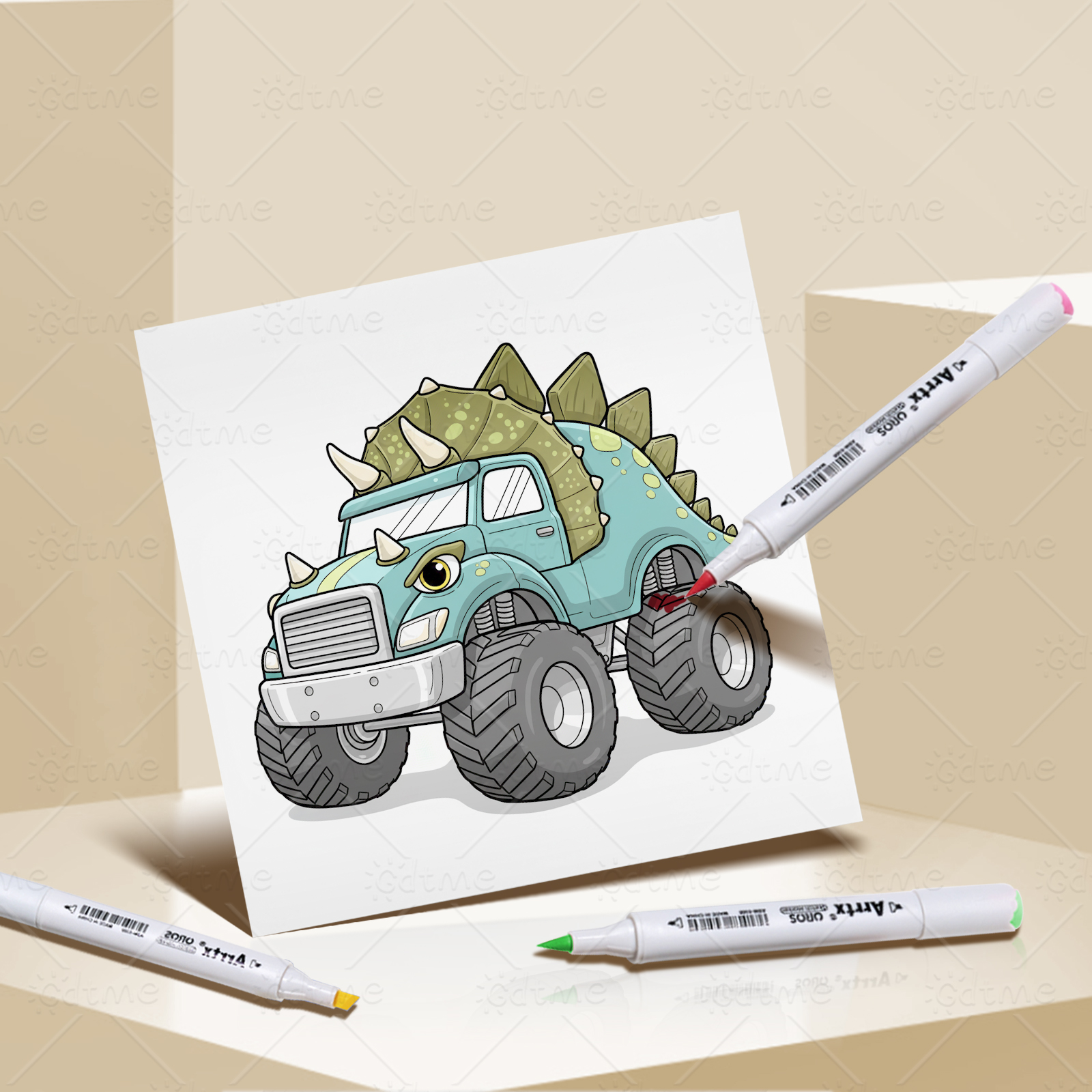 MONSTER TRUCK Coloring Book fo - Party Games Quiz ulasan dan harga